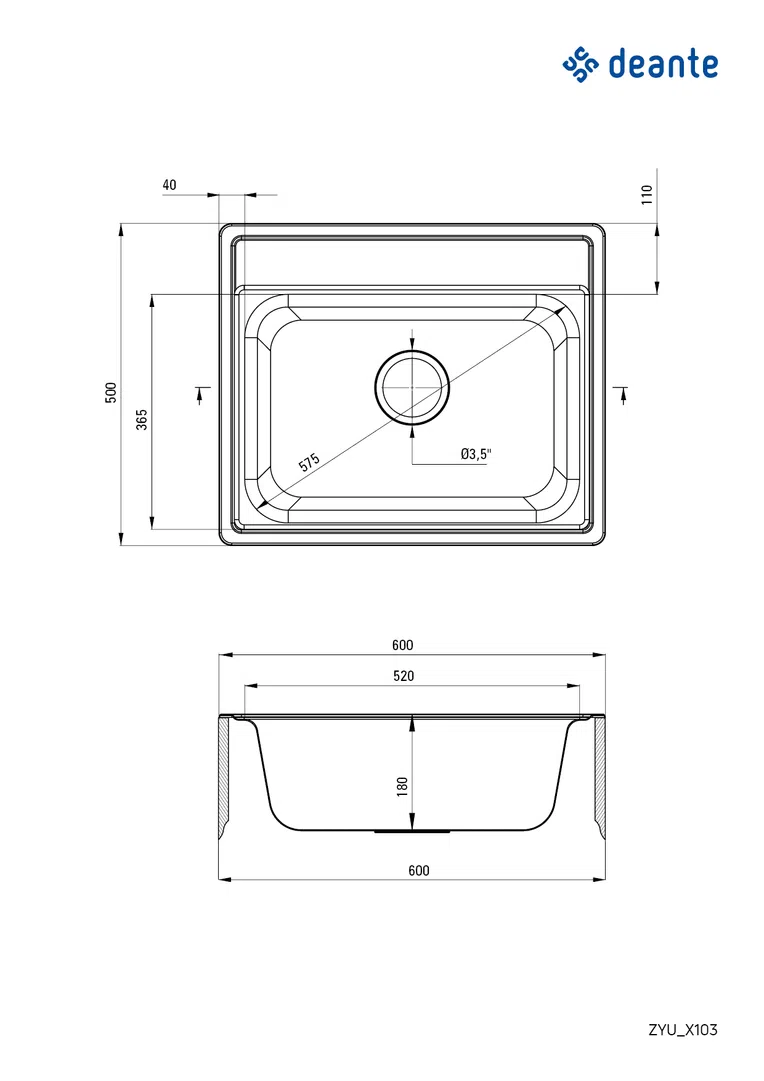 Zlewozmywak soul Deante zyu_0103