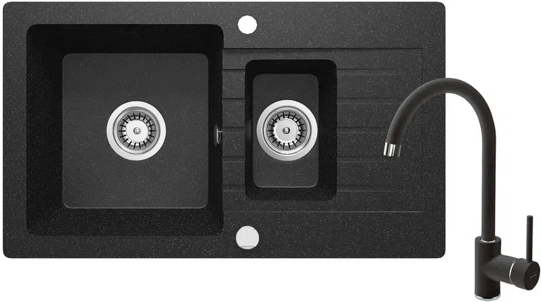 Zlewozmywak z baterią zorba Deante zqza2513