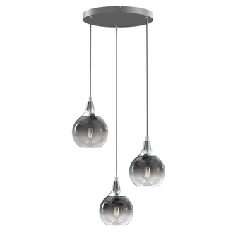 LAMPA WISZĄCA MONTE SILVER MLP8323 3XE27 SREBRNA