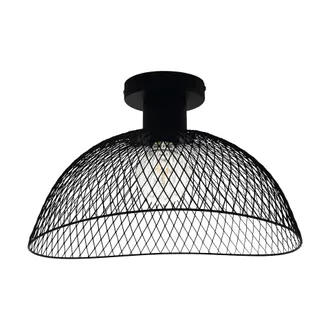 LAMPA SUFITOWA POMPEYA 1XE27 CZARNA