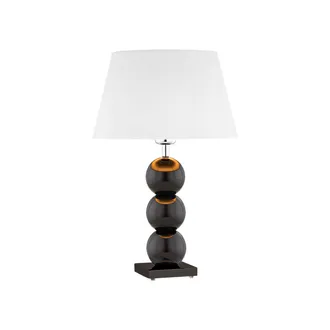 Lampa Stołowa Fudżi 4058 1Xe27 biała/czarna