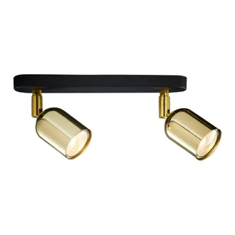 Lampa Sufitowa Top Gold 6031 2 Pł 2Xgu10 czarna/złota