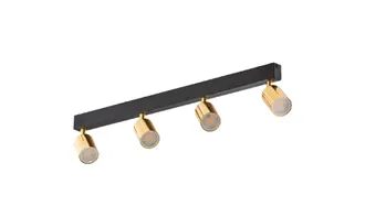 Lampa Sufitowa Top Gold 6033 4 Pł 4Xgu10 czarna/złota