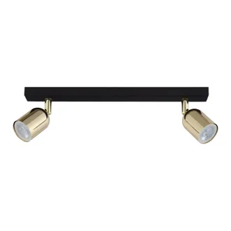 Lampa Sufitowa Top Black Gold 5617 2 Pł 2Xgu10 czarna/złota