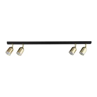 Lampa Sufitowa Top Black Gold 5619 4 Pł 3Xgu10 czarna/złota