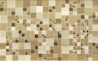 Dekor Mosa cream inserto geo squares mat 25x40 Cersanit