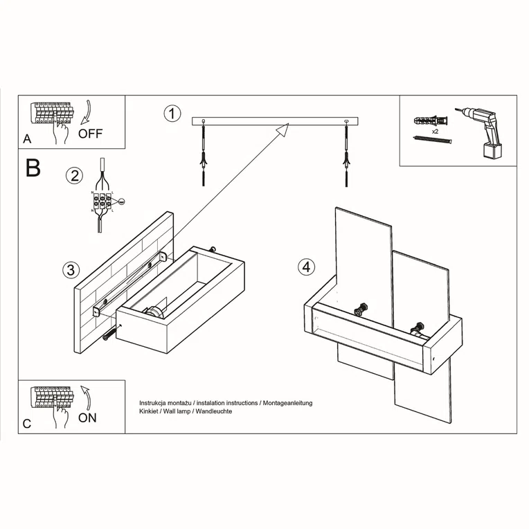 KINKIET FENIKS 1 1XE27 BIAŁY