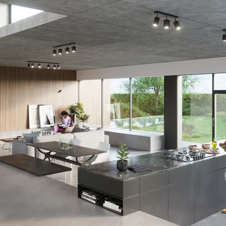 KINKIET MERIDA 1XGU10 CZARNY