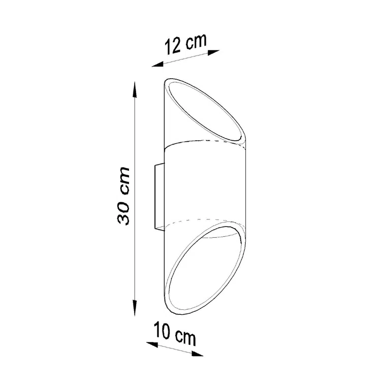 KINKIET PENNE 30 1XG9 CZARNY