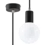 LAMPA WISZĄCA EDISON 1XE27 CZARNY