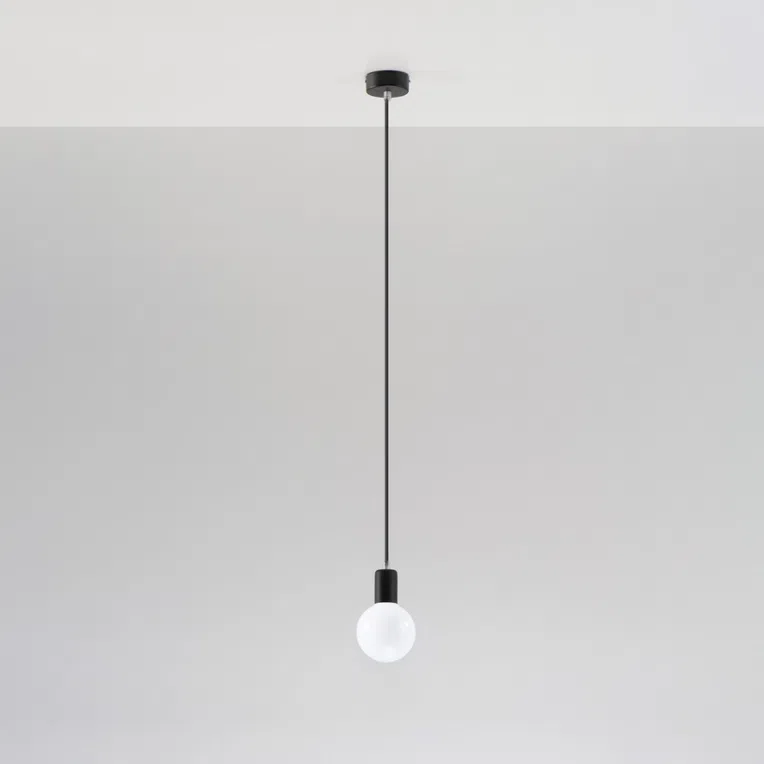 LAMPA WISZĄCA EDISON 1XE27 CZARNY