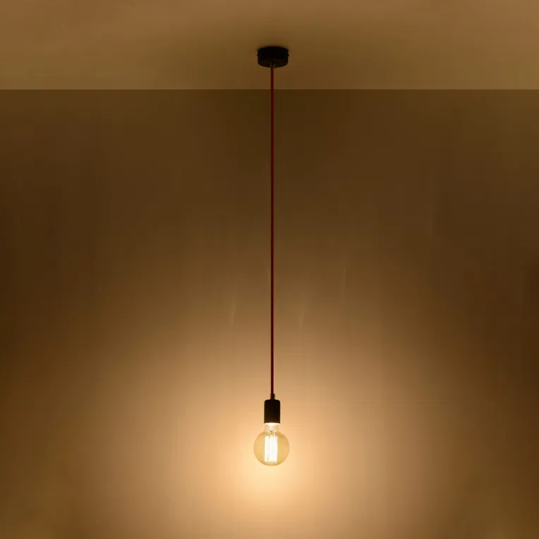 LAMPA WISZĄCA EDISON 1XE27 CZARNY