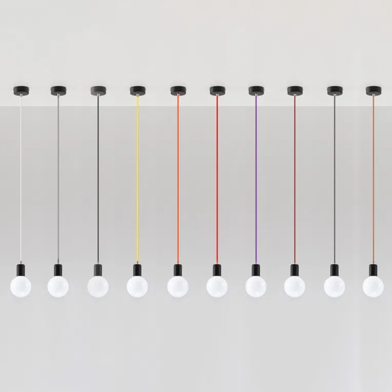 LAMPA WISZĄCA EDISON 1XE27 CZARNY