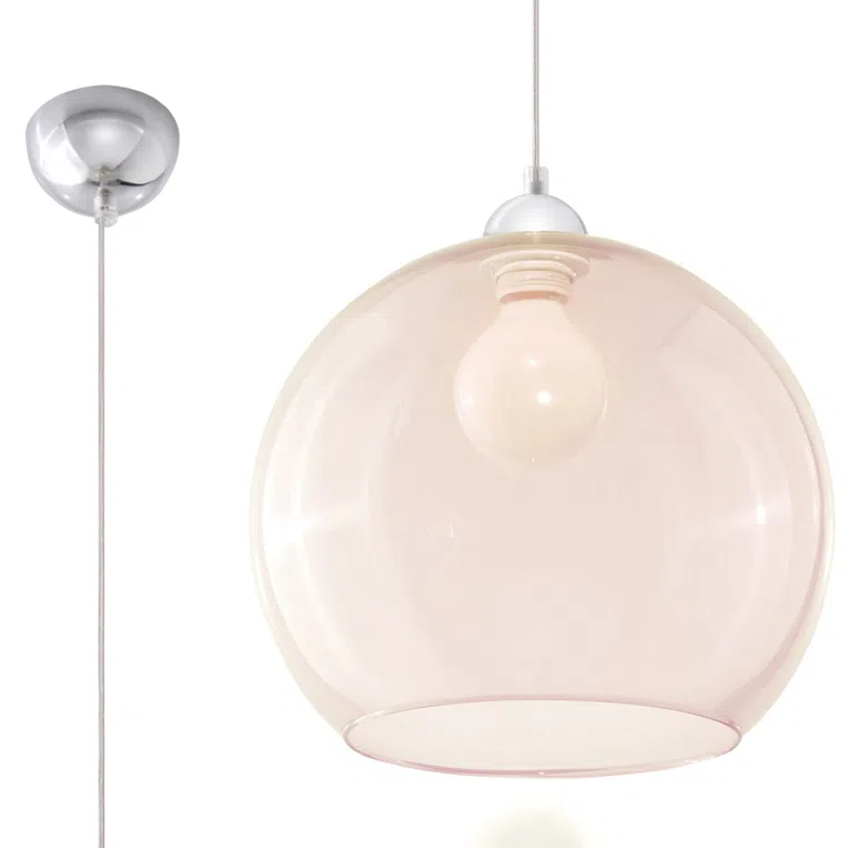 LAMPA WISZĄCA BALL 1XE27 SZAMPAŃSKI