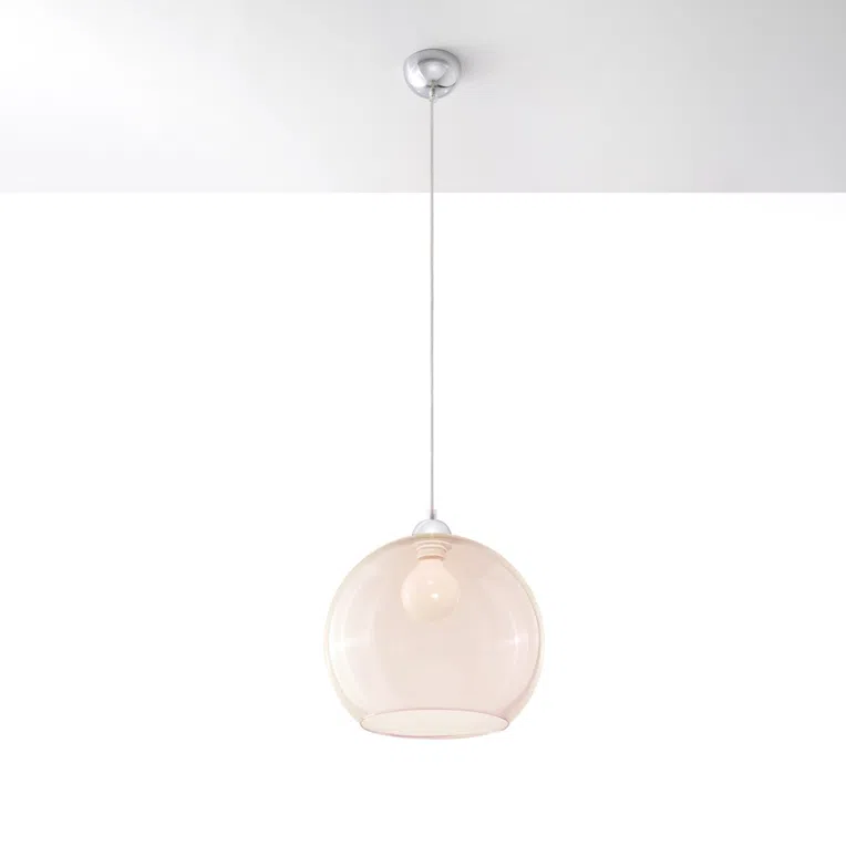 LAMPA WISZĄCA BALL 1XE27 SZAMPAŃSKI