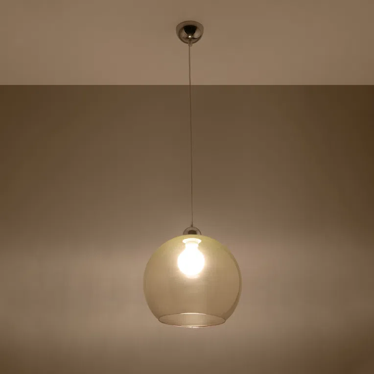LAMPA WISZĄCA BALL 1XE27 SZAMPAŃSKI