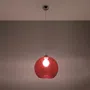 LAMPA WISZĄCA BALL 1XE27 CZERWONY