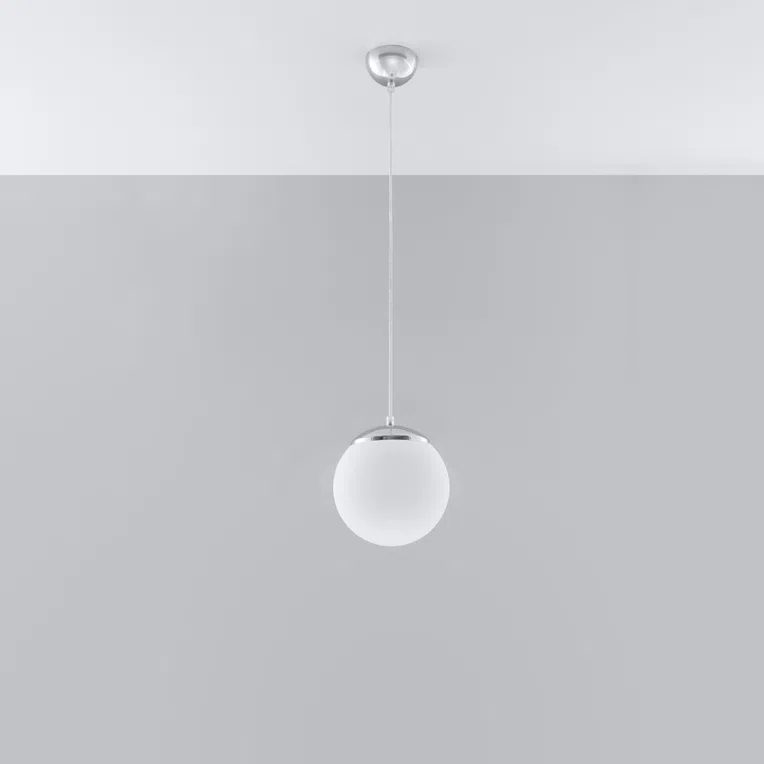 LAMPA WISZĄCA UGO 20 1XE27 BIAŁY/CHROM