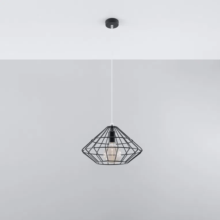LAMPA WISZĄCA UMBERTO 1XE27 CZARNY