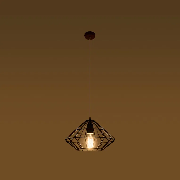 LAMPA WISZĄCA UMBERTO 1XE27 CZARNY