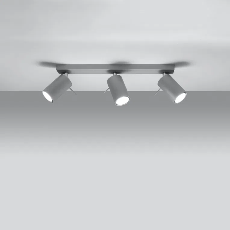 PLAFON RING 3 3XGU10 SZARY