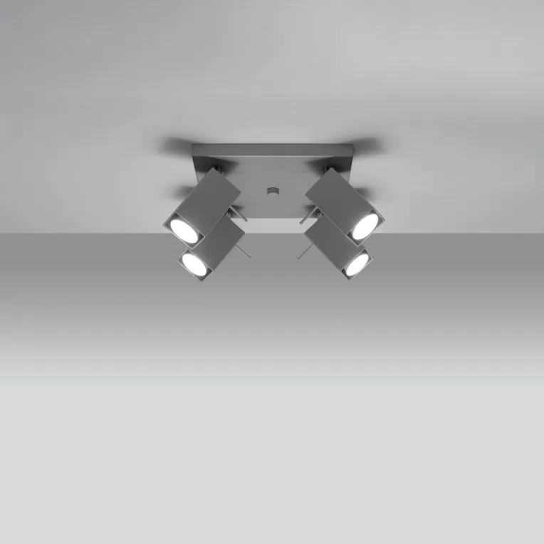 PLAFON MERIDA 4 4XGU10 SZARY