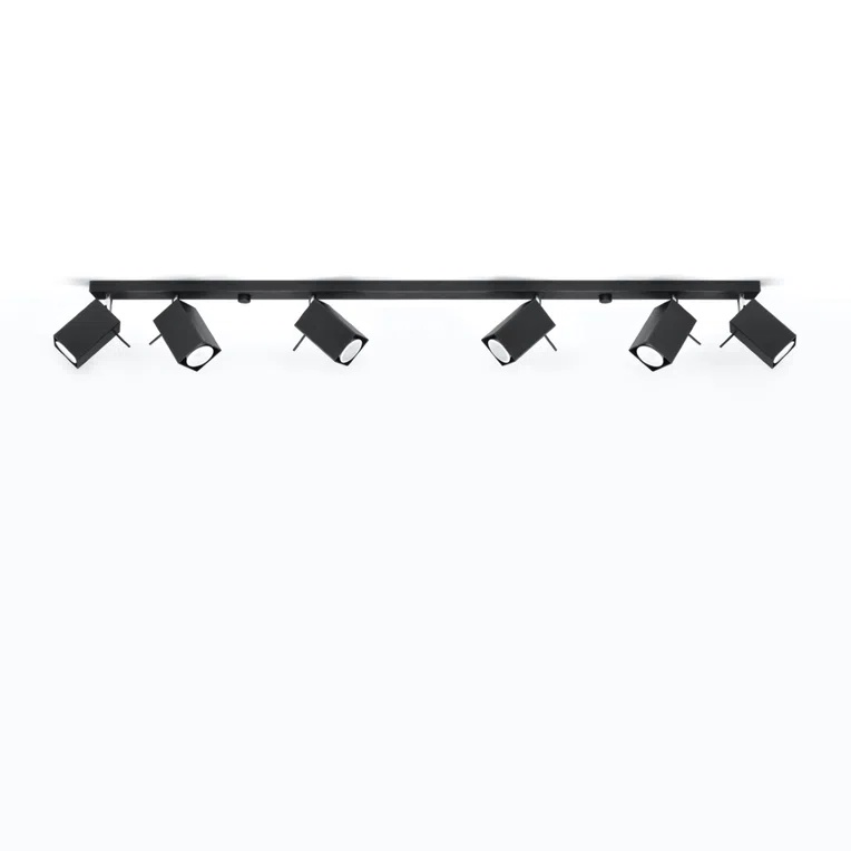 PLAFON MERIDA 6L 6XGU10 CZARNY