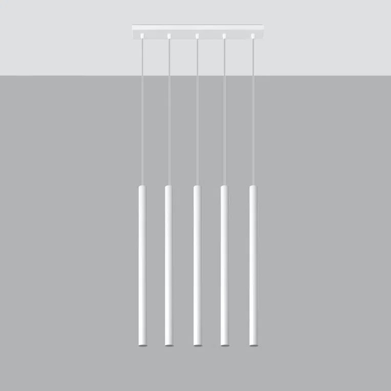 LAMPA WISZĄCA PASTELO 5 5XG9 BIAŁY