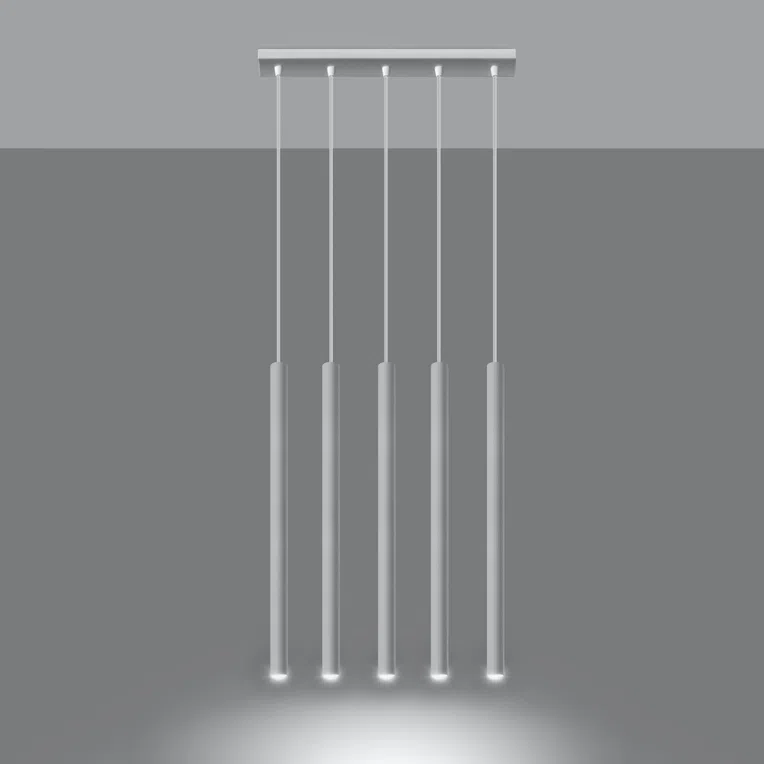 LAMPA WISZĄCA PASTELO 5 5XG9 BIAŁY