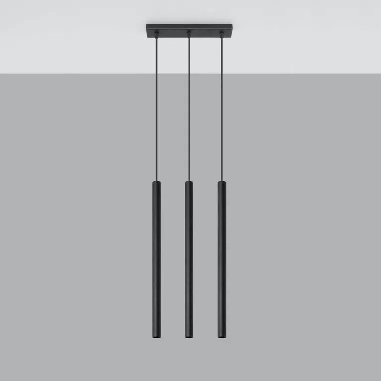 LAMPA WISZĄCA PASTELO 3 3XG9 CZARNY