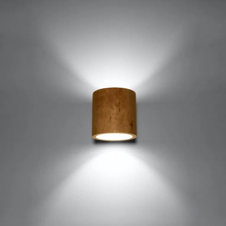 KINKIET ORBIS 1XG9 NATURALNE DREWNO