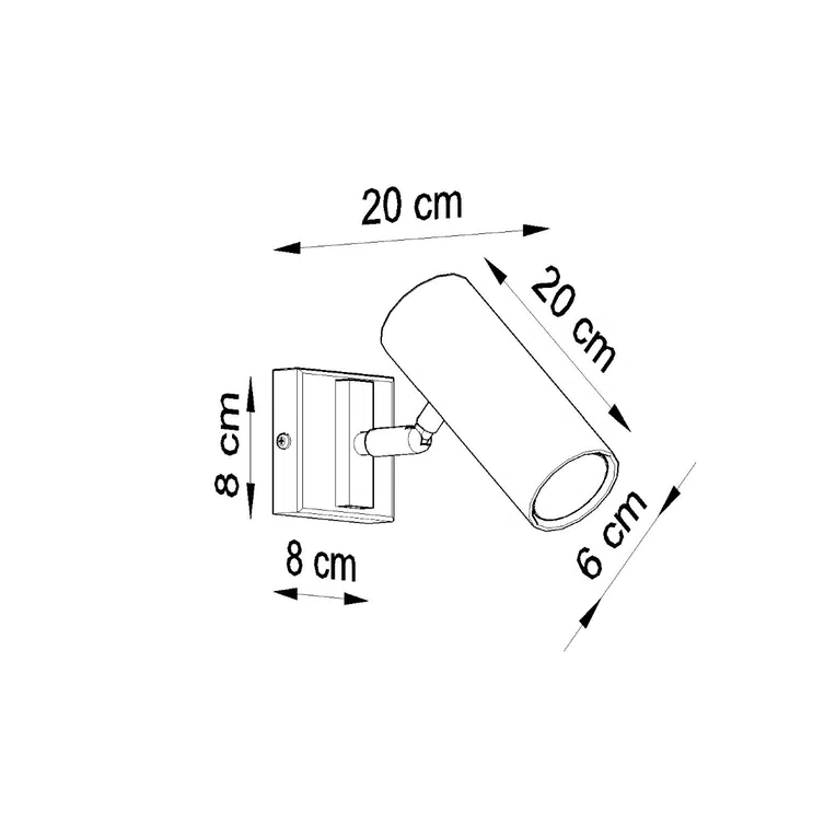 KINKIET DIREZIONE 1XGU10 BIAŁY