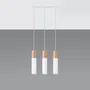 LAMPA WISZĄCA PABLO 3L 3XGU10 NATURALNE DREWNO/BIAŁY