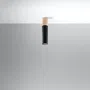 Oprawa Sufitowa Pablo 1Xgu10 Naturalne Drewno/Czarna