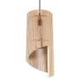 LAMPA WISZĄCA ALEXIA 1XE27 NATURALNE DREWNO