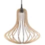 LAMPA WISZĄCA ELZA 1XE27 NATURALNE DREWNO