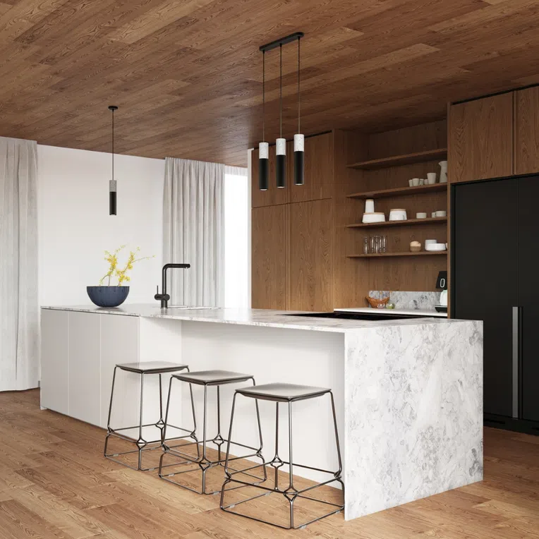 LAMPA WISZĄCA BORGIO 2 2XGU10 CZARNY/SZARY