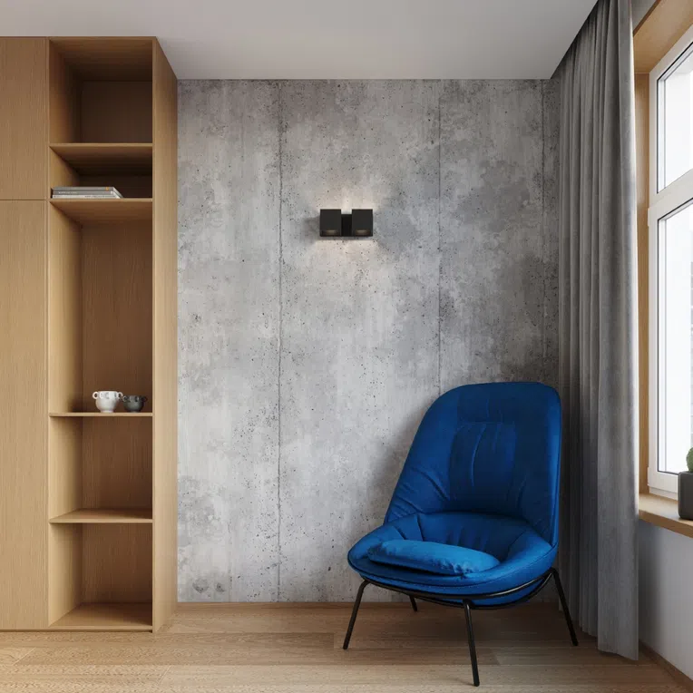 KINKIET QUAD 2 2XG9 CZARNY