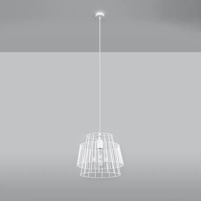 LAMPA WISZĄCA GATE 1XE27 BIAŁY