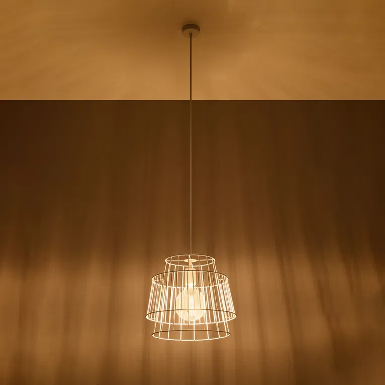 LAMPA WISZĄCA GATE 1XE27 BIAŁY