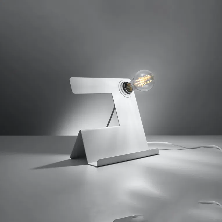 LAMPA BIURKOWA INCLINE 1XE27 BIAŁY