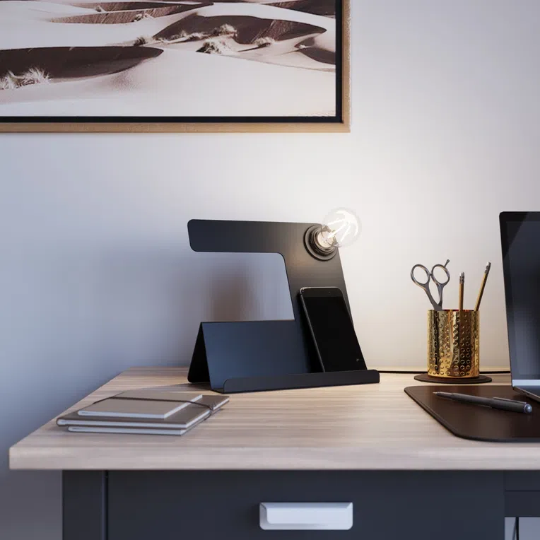 LAMPA BIURKOWA INCLINE 1XE27 CZARNY