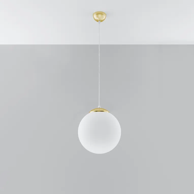 LAMPA WISZĄCA UGO 30 1XE27 BIAŁY/ZŁOTY