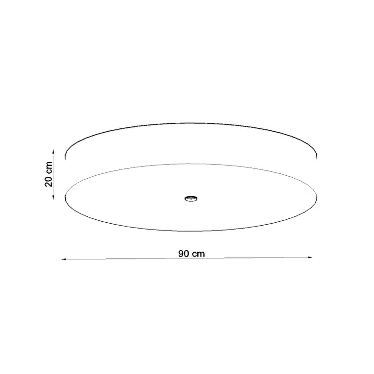PLAFON SKALA 90 6XE27 CZARNY