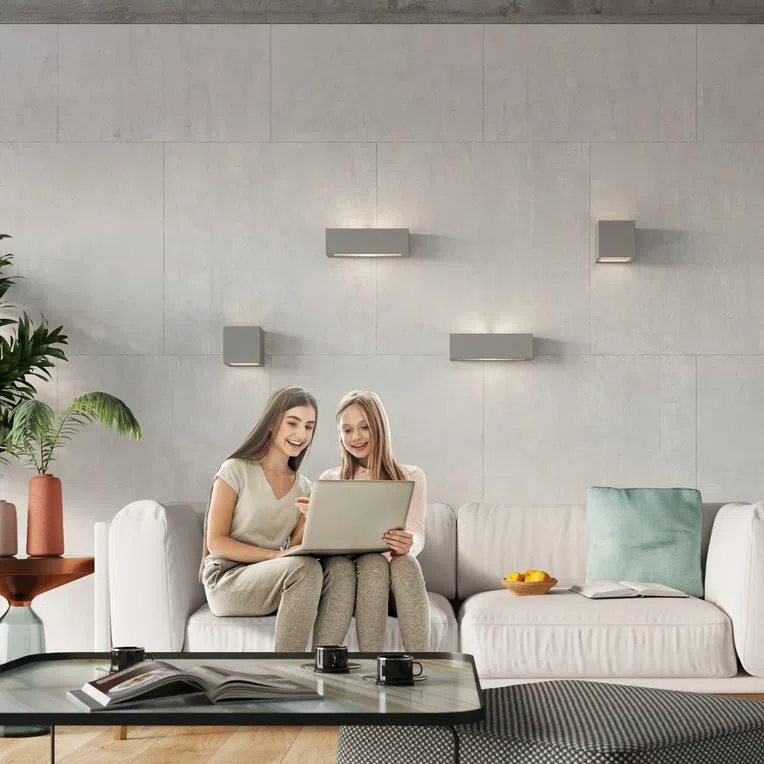 KINKIET CERAMICZNY VEGA 1XE27 SZARY