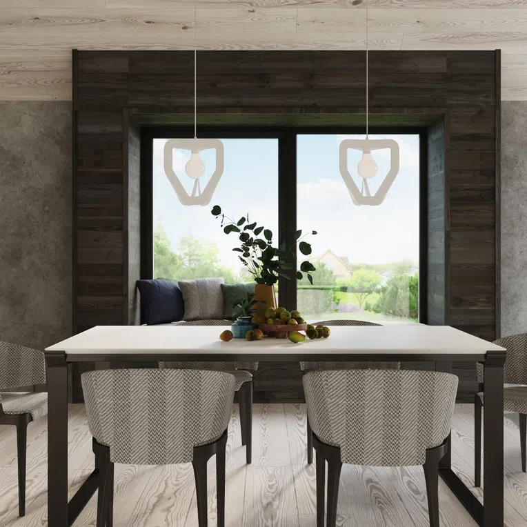 LAMPA WISZĄCA TRES 1XE27 BIAŁY