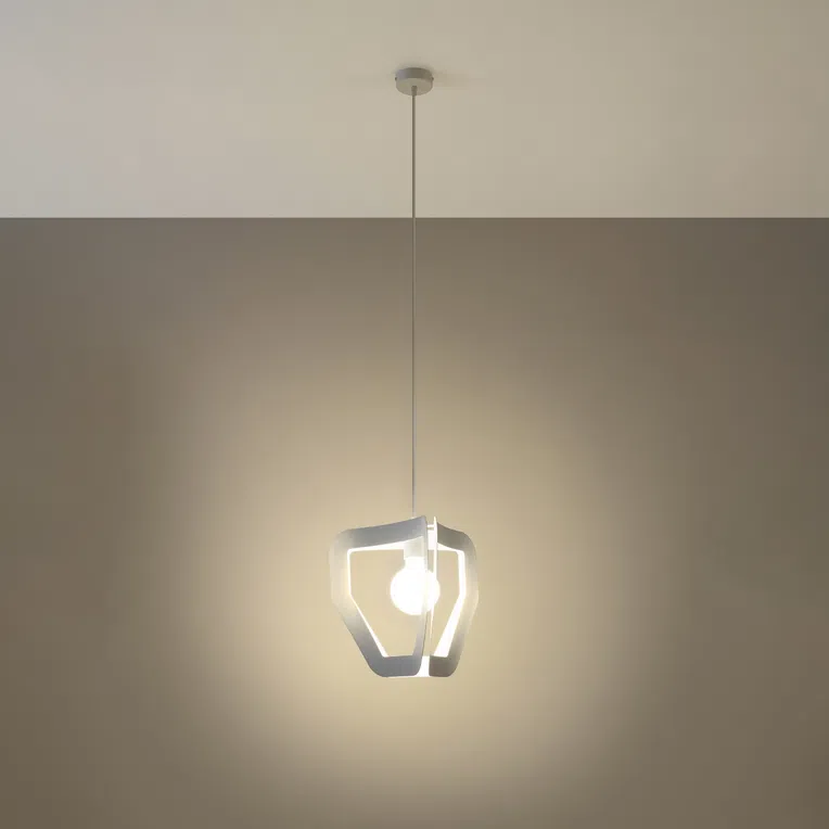 LAMPA WISZĄCA TRES 1XE27 BIAŁY