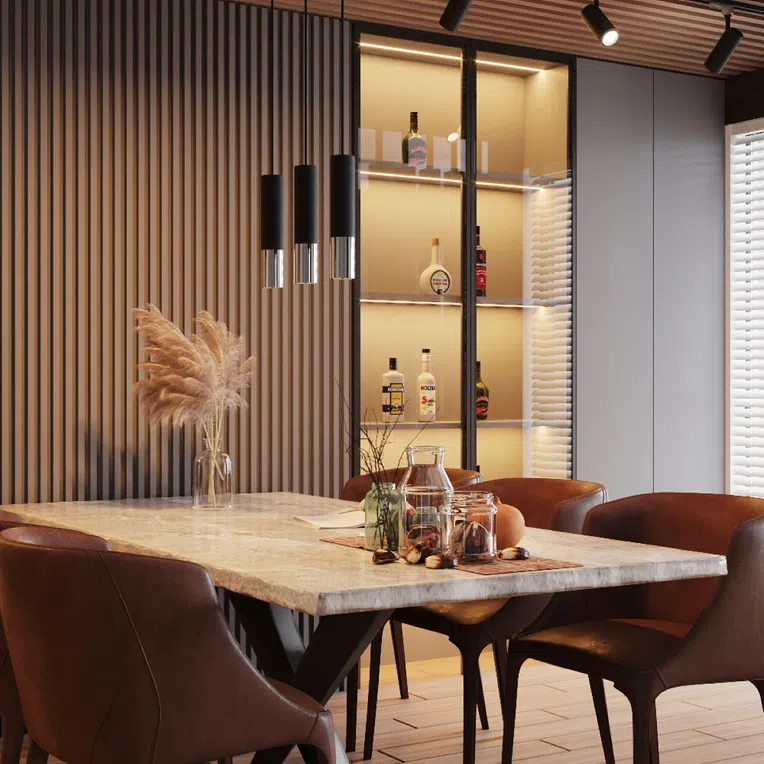 LAMPA WISZĄCA LOOPEZ 3P / 3XGU10 CZARNY/CHROM