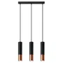 LAMPA WISZĄCA LOOPEZ 3L 3XGU10 CZARNY/MIEDŹ