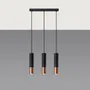 LAMPA WISZĄCA LOOPEZ 3L 3XGU10 CZARNY/MIEDŹ